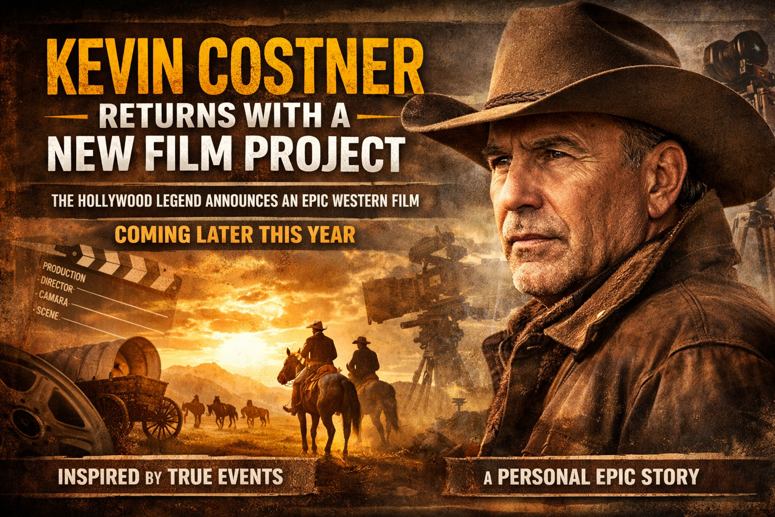 Kevin Costner Returns Strongly with a New Film Project