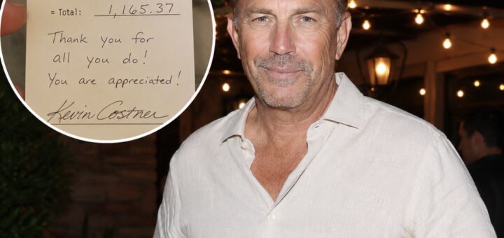 KEVIN COSTNER’S HEARTWARMING GESTURE DURING A RESTAURANT VISIT HAS FANS APPLAUDING